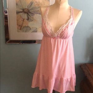 VS Pink & White Nightgown